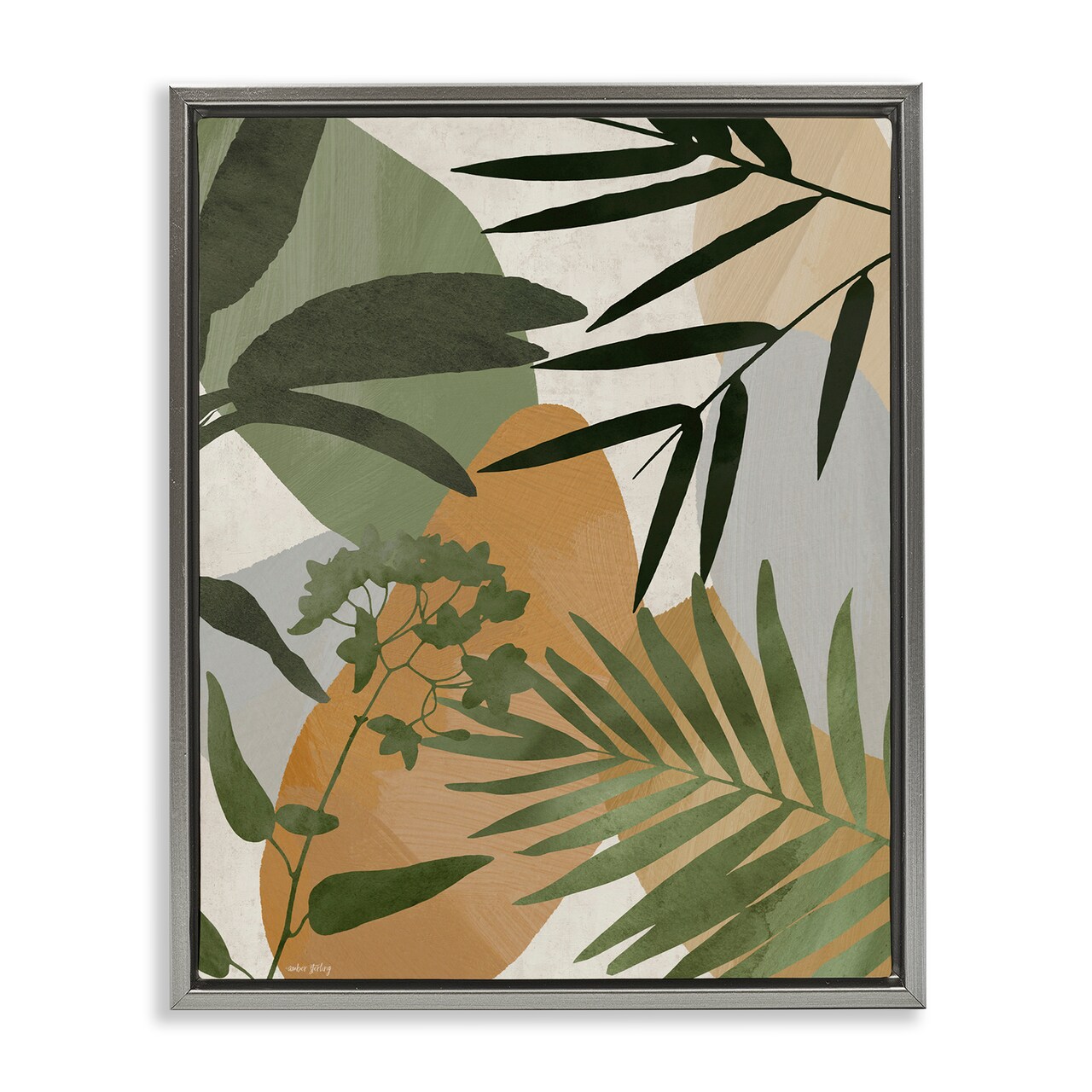 Stupell Industries Rustic Earth Tone Botanicals Floating Frame, design by Amber Sterling